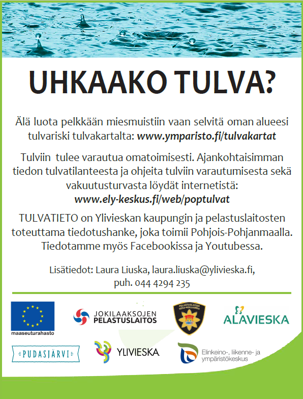 Uhkaako tulva.
