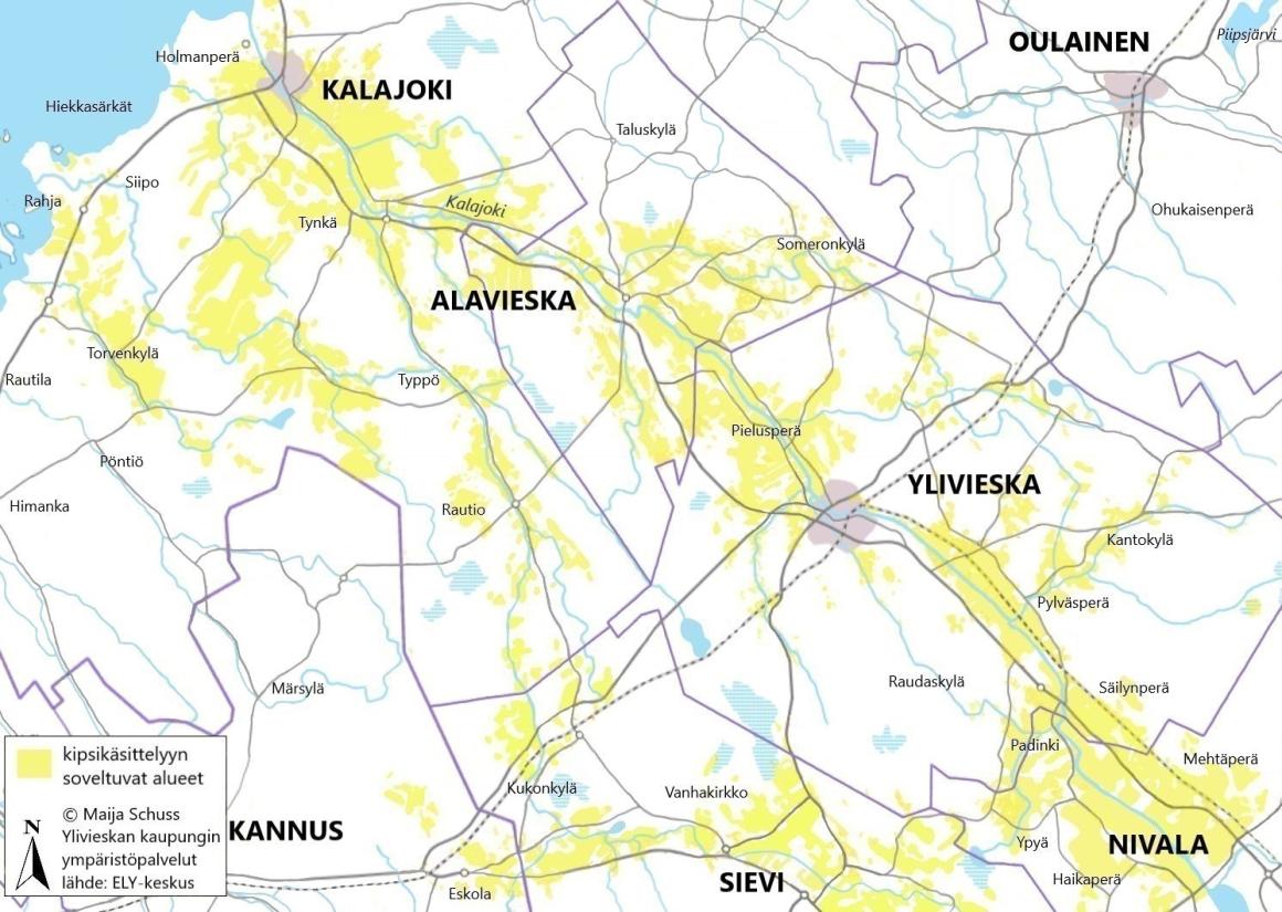 Kipsikäsittelyyn soveltuvat alueet, Maija Schuss