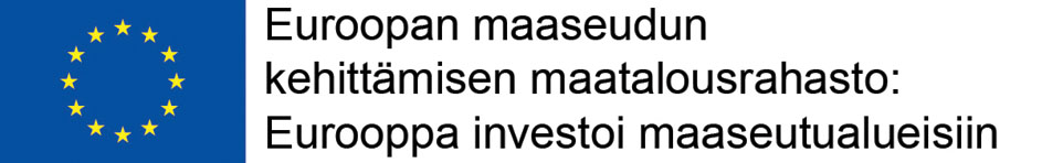 Maaseuturahaston lippu ja tunnuslause.